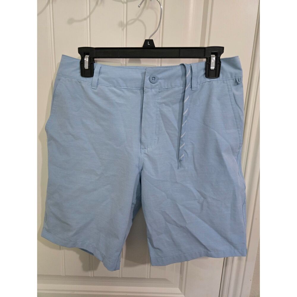 Goodfellow & Co Men’s Shorts Light Blue Size 30 Drawstring Stretch Casual